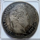 1831-a France 5 Francs- Actual Silver Coin Shown - Free Shipping Tracking Inf617