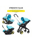 4 In 1 Newborn Baby Stroller Travel System Pram Infant Buggy Safety Cart   No Ba