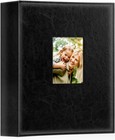 Elegant Leather Photo Album For 400 Vertical 4x6 Pictures - Timeless Black De   