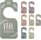 Wooden Baby Closet Dividers - 8 Pcs Double-sided Baby Clothes Organizer  Baby   