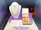 Antique Jewelry Lot Mixed Necklaces Gold Filled Beads Cameo Victorian Broochs
