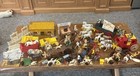 Huge Lot Vtg Marx Western Roy Rogers Ranch Lot Cowboys Accessories