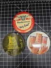 Vintage Advertising Pin Button Lot Mr Pibb Coke Diet Tab Budwiser Soda Cola