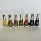 Set Of 7 Hansen Lustre Shine Nail Polish Nail Color Shiny Multicolor Cap Peeling