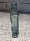 Antique Clear Glass Medical Apothecary Bottle 15cm 