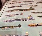 1987 World War Ii Aircraft Poster 38 5  X 27    Laminated