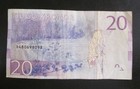 Sweden 20 Kronor 2015  2016  Banknote P-69b  rare  Eberstein ingves Vf  Note