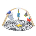 Melissa   Doug Ocean Easy Fold Wooden Play Gym For Infants To 9mo Reversible Mat