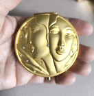 Vintage Estee Lauder Golden Gemini Crystals Lucidity Refillable Powder Compact