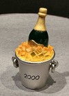 Estee Lauder 2000 Champagne In A Bucket Solid Perfume Compact Empty No Box