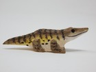 Crocodile Alligator Figurine Statue Small Wood Art Sculpture Decor Carved Mini