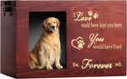Pet Memorial Urns For Dog Or Cat Ashes  Large Wooden Funeral Cremation Urns W   