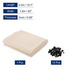 Speaker Grill Cloth 20 X 63 Inch Stereo Mesh Fabric With Buckle Beige