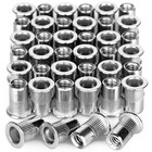40pcs 1 4   -20 Rivet Nuts Stainless Steel Threaded Insert Nut 1 4-20unc Nutser   