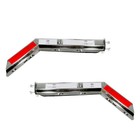 New Pair Angled 1-1 8 In1 125 bolt Spring Loaded Mud Flap Hangers For Semi Truck