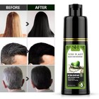 Natural Herbal Black Hair Color Dye Shampoo Permanent Coloring For Unisex 250ml