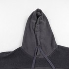 Adidas Hoodie Mens Xl Black Gray Fleece Sherpa 3 Stripes Pullover Sweatshirt