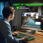 Large Print Backlit Keyboard  Wired Usb Lighted Computer Keyboards With 7-color