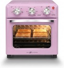 6-in-1 Retro Air Fryer Toaster Oven Combo  Compact 12 7 Qt Small Countertop C   