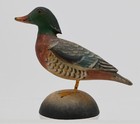 Ken Kirby Carved  Wood Duck Miniature Duck  Decoy Signed Ex-cond