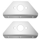 For Peterbilt 379 388 389 Left   Right Windshield Wiper Repair Brackets Kit 2pcs