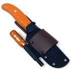 Tbs Timberwolf Knife - Kydex Sheath - Orange G10