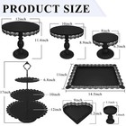 Jalancy Set Of 9 Cake Stands Metal Cupcake Stand Set Multiple Styles Candy Fr   