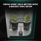Mars Hydro 2 Buckets Dwc Hydroponics Grow System 5 Gallon Deep Water Culture