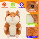 Talking Hamster - Stuffed Animals Toy For Kids 2 3 4 5 6 Year Old  Repeats Wh   