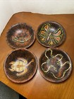 4 Aboriginal  Australian Wooden Bowls  Hand Painted   Signed