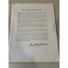 Glacier Park Great Northern Railroad Brochure The Call Of The Mountains 1928