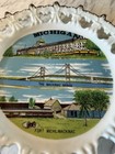 Vtg Michigan Souvenir Decorative Plate Grand Hotel Mackinac Bridge Korea 8   