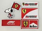 Scuderia Ferrari 5 Pack F1 Racing  Ferrari Red Iron-on Patch 3    H X 3    L