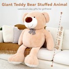 Giant Teddy Bear  Big Plush Toy  Classic Brown Stuffed Animal  Perfect