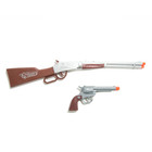 Kids Western Cowboy Toy Gun Pretend Play Set Rifle Revolver Sword Mask Handcuffs