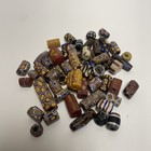 Venetian Assorted Millefiori Italian Glass Beads Collected African Trade 61 Pcs