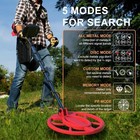 Lcd Display Metal Detector 12 Inch Coil Gold Digger Hunter Ip68 Waterproof