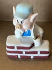 Vintage Ne Walt Disney The Three Little Pigs Salt   Pepper Shaker Set   3 1 2  H