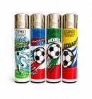 Set Of 12 Clipper Lighters World Cup Football Soccer Collection Refillable Rare