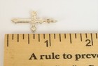 Vintage Sterling Silver Dainty Religious Cross Pendant Catholic Christian 925  