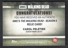 The Walking Dead Season 6 Topps 2017 Costume Relic Card Carol Jacket