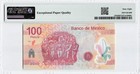 Mexico 2010  100 Pesos P-128d  Pmg 68 Epq Superb Gem Unc  Commemorative Banknote