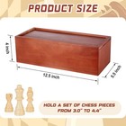 Yuxung Heavy Slide-top Chess Pieces Storage Box Wooden Case