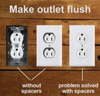 Dottie Ca100 Cat-a-pillar Electrical Outlet Wiring Device Spacer Shim 100 Strips