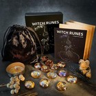 13x Runes Stones Set Witches Symbol Stones Drawstring Pouch Witch Stuff With