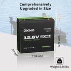 Okmo Lifepo4 12v 20ah Lithium Battery 4000  Cycles For Ups Kayak Finder