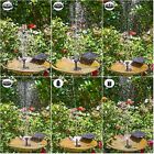 Solar Fountain Submersible Floating Water Pump Bird Bath Garden Decor 6 Nozzles