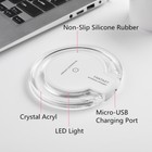 Wireless Charger Pad Qi Charging Dock For Iphone X  Xi  Galaxy S9  S8  S10  S20