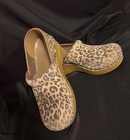 Dansko Women   s Leopard Print Clogs Slip-on Comfort Shoes Size 6 5