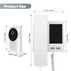 Doorbell Phone Camera With Monitor Video Door Bell Intercom System Two-way Audio